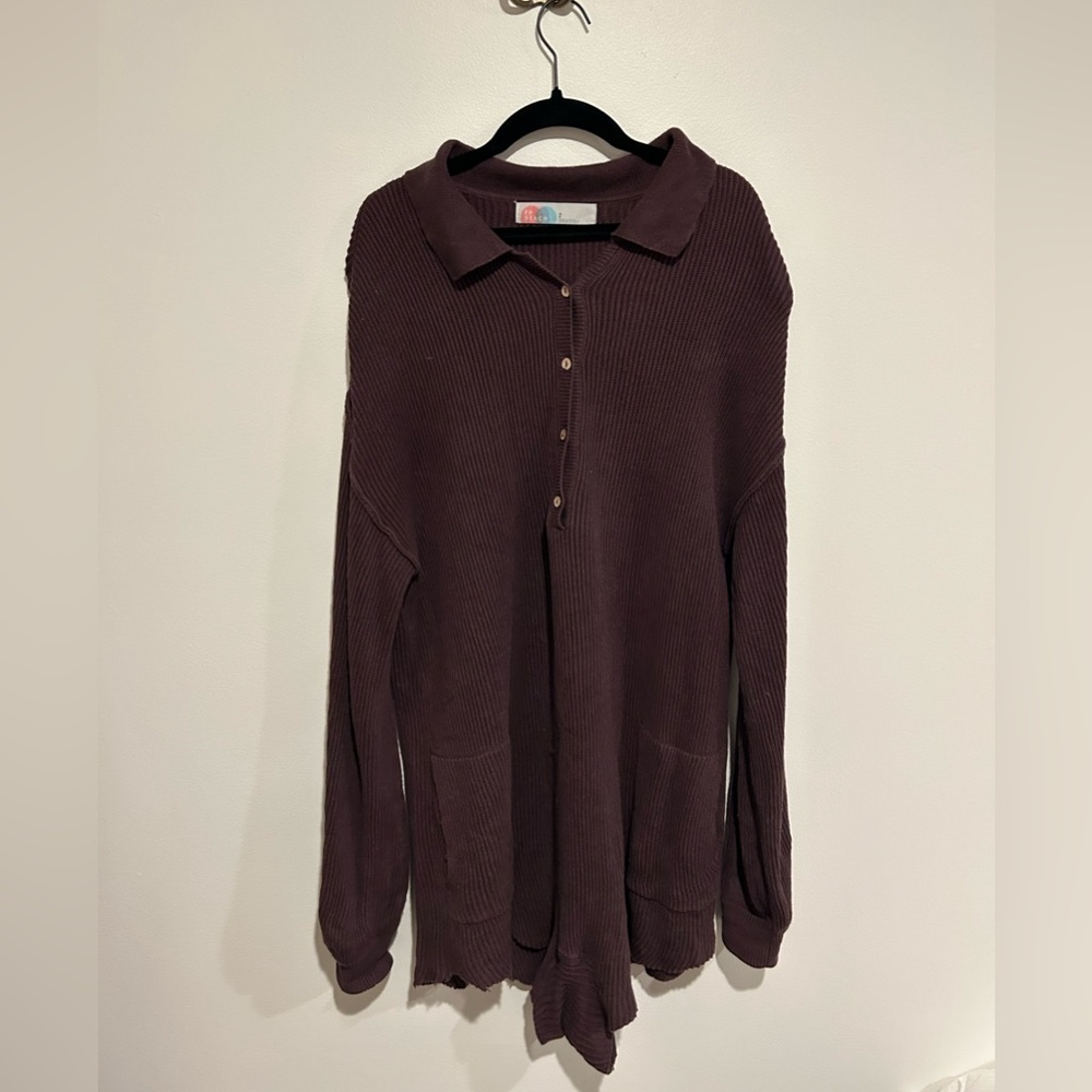 free people picnic sweater romper